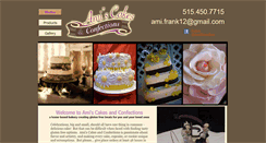 Desktop Screenshot of amiscakesandconfections.com