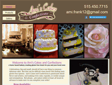 Tablet Screenshot of amiscakesandconfections.com